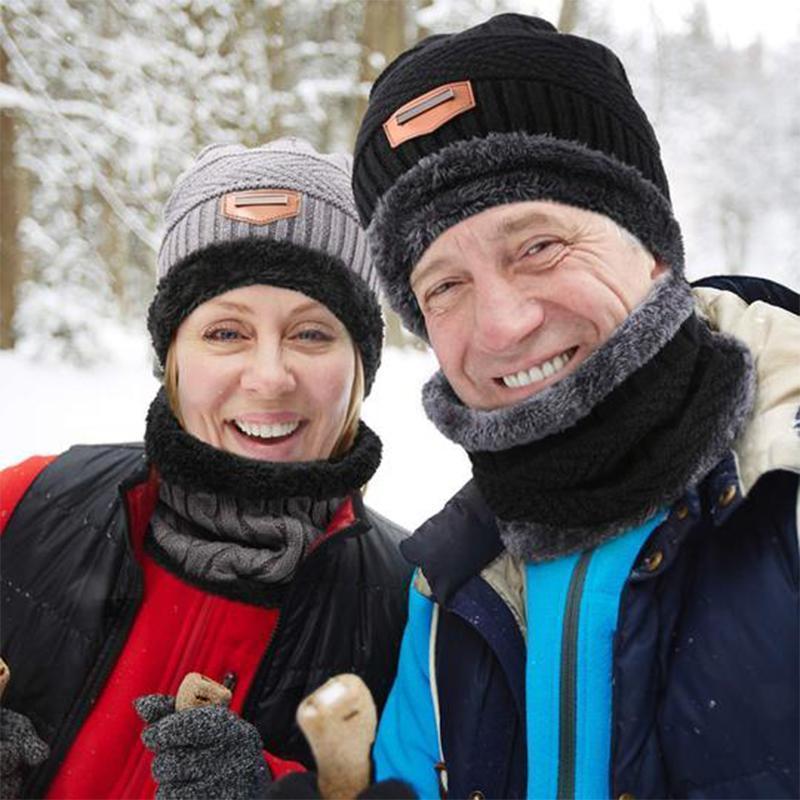Sterling Warm Beanie Cap™ With Scarf Knit Hood Neck Warmer