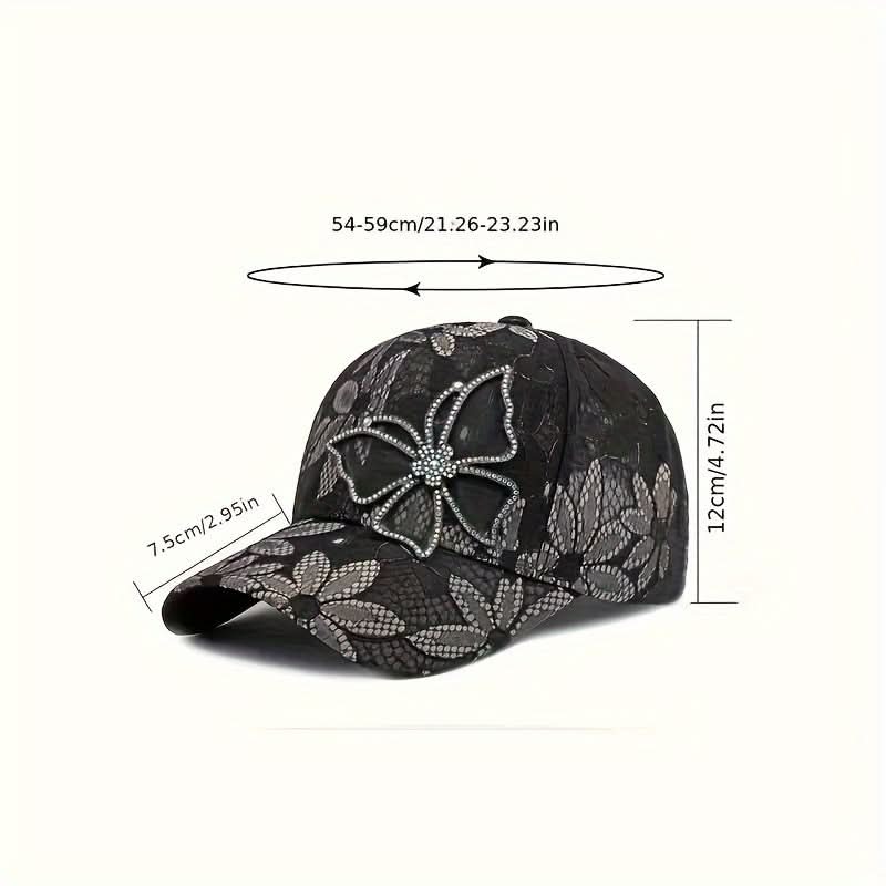 Sterling Women's Breathable Sequin Butterfly Hat™ with Adjustable Fit