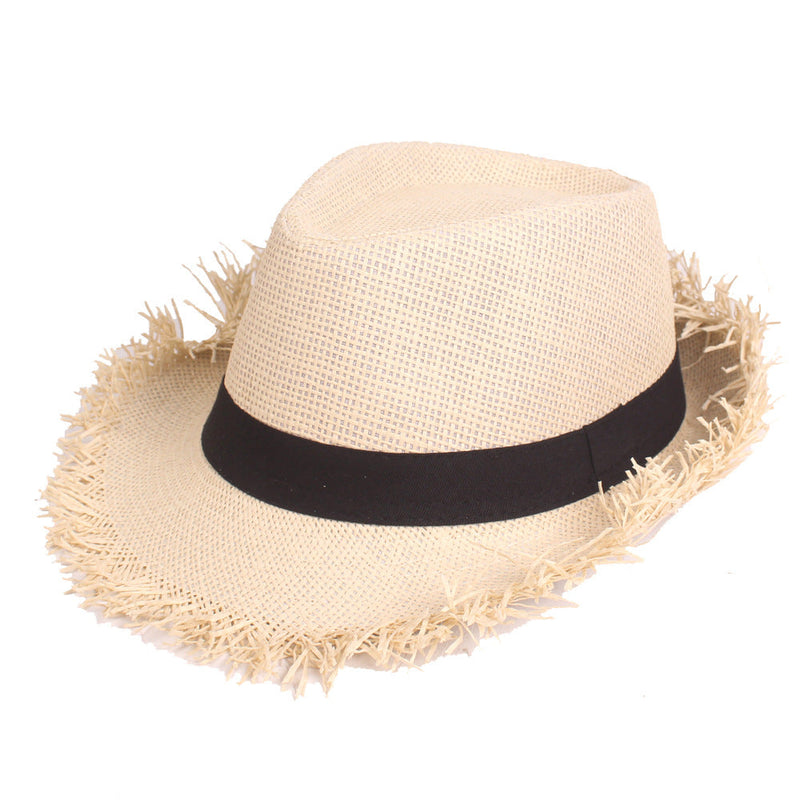 Sterling Old Straw™ Top Hat Woven Straw Black Band