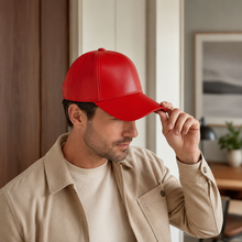 Sterling™ Everyday PU Leather Baseball Cap With Adjustable Fit
