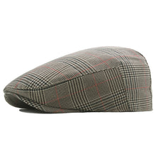 Sterling Herringbone™ Cheesecutter Flat Cap Polyester Curved Brim