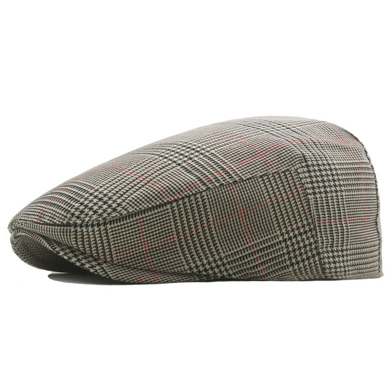 Sterling Herringbone™ Cheesecutter Flat Cap Polyester Curved Brim