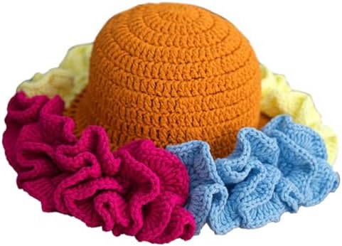 Sterling Foldable Polyester Crochet Bucket Hat™ With Ruffled Brim