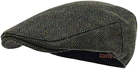 Sterling Caldwell Newsboy Flat Cap™  Wool Blend Sewn Brim