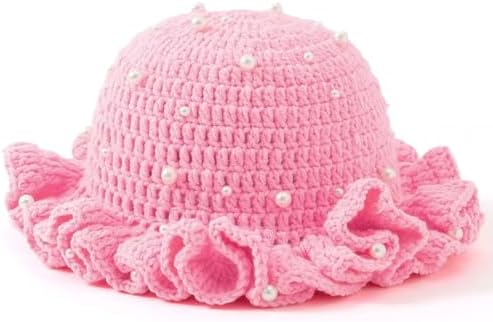 Sterling Foldable Polyester Crochet Bucket Hat™ With Ruffled Brim