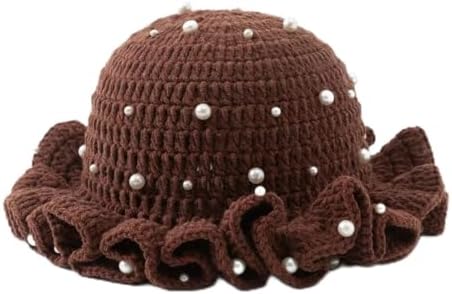 Sterling Foldable Polyester Crochet Bucket Hat™ With Ruffled Brim