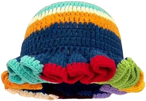 Sterling Foldable Polyester Crochet Bucket Hat™ With Ruffled Brim