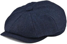 Sterling Bramwell Newsboy Flat Cap™  Wool Blend Eight Panel Herringbone