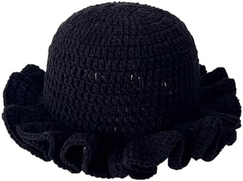 Sterling Foldable Polyester Crochet Bucket Hat™ With Ruffled Brim