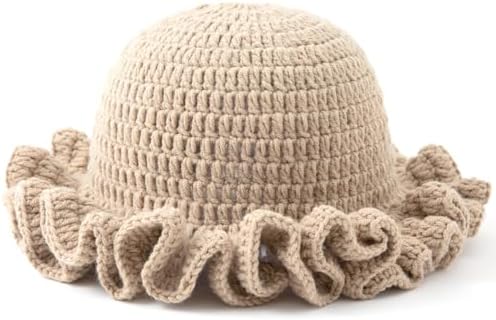 Sterling Foldable Polyester Crochet Bucket Hat™ With Ruffled Brim