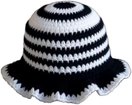 Sterling Foldable Polyester Crochet Bucket Hat™ With Ruffled Brim