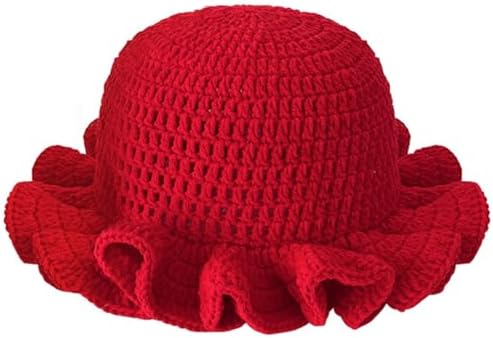 Sterling Foldable Polyester Crochet Bucket Hat™ With Ruffled Brim