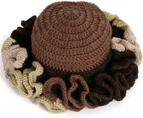 Sterling Foldable Polyester Crochet Bucket Hat™ With Ruffled Brim