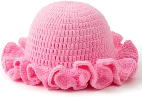 Sterling Foldable Polyester Crochet Bucket Hat™ With Ruffled Brim