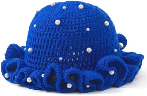 Sterling Foldable Polyester Crochet Bucket Hat™ With Ruffled Brim