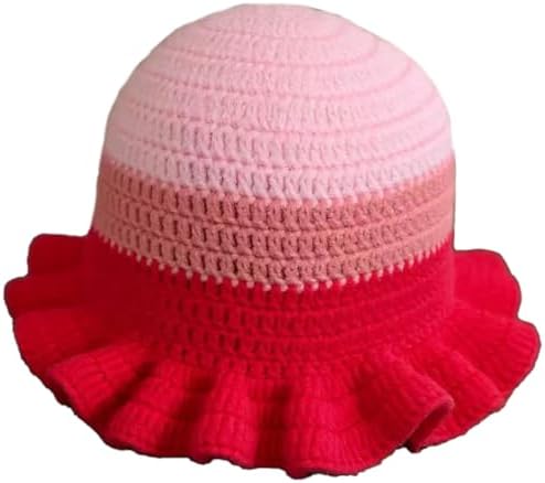 Sterling Foldable Polyester Crochet Bucket Hat™ With Ruffled Brim