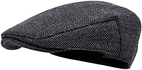 Sterling Caldwell Newsboy Flat Cap™  Wool Blend Sewn Brim