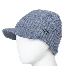 Sterling Fur Lined™ Beanie Visor Knit Cap Plush Ear Coverage