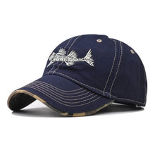 Sterling Reel Style™ 100% Cotton Fishbone Cap Patch Detail