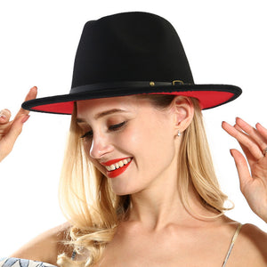Sterling Aurelia™ Color-Trim Wool-Felt Fedora