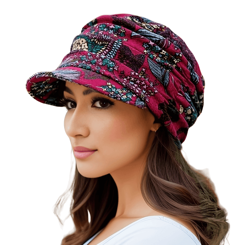 Sterling Stay Warm Flower Print Cap™ Curved Brim Soft Lining