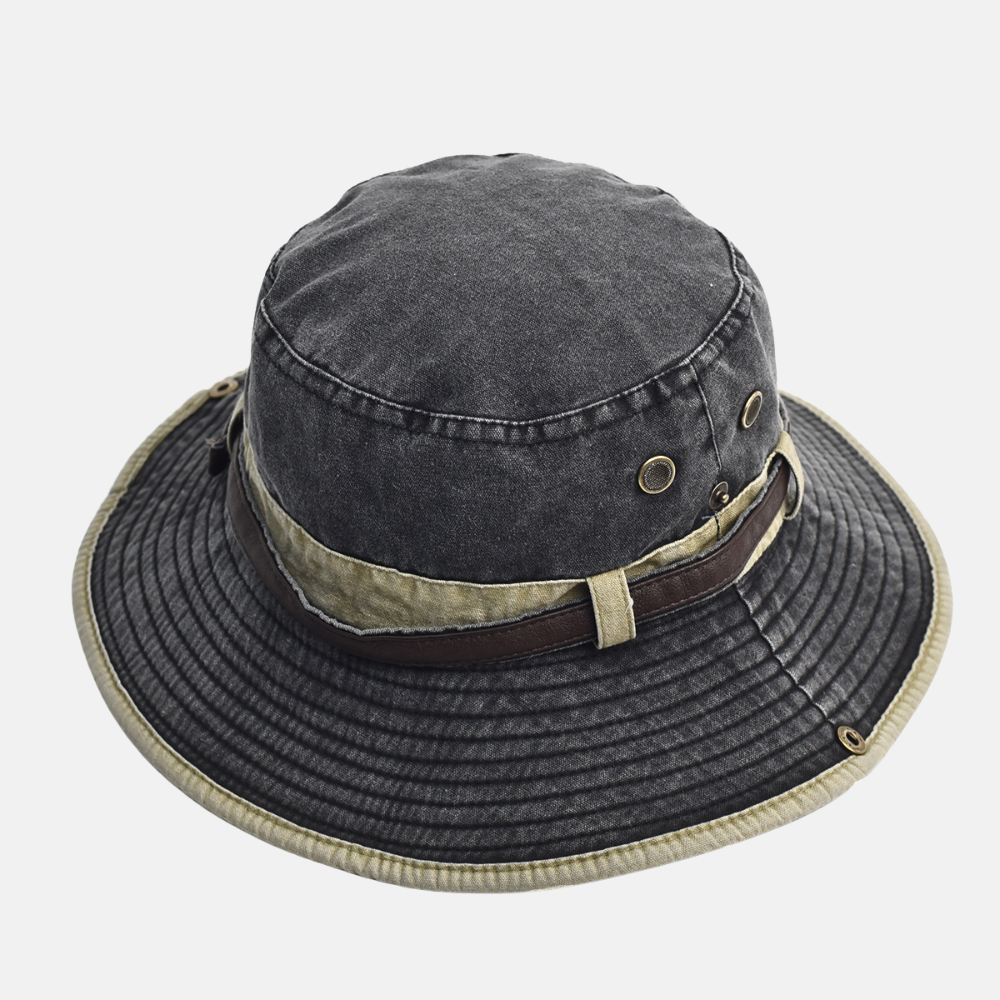 Sterling Nieman Bucket Hat™ Cotton Canvas Sun Hat Belt Detail