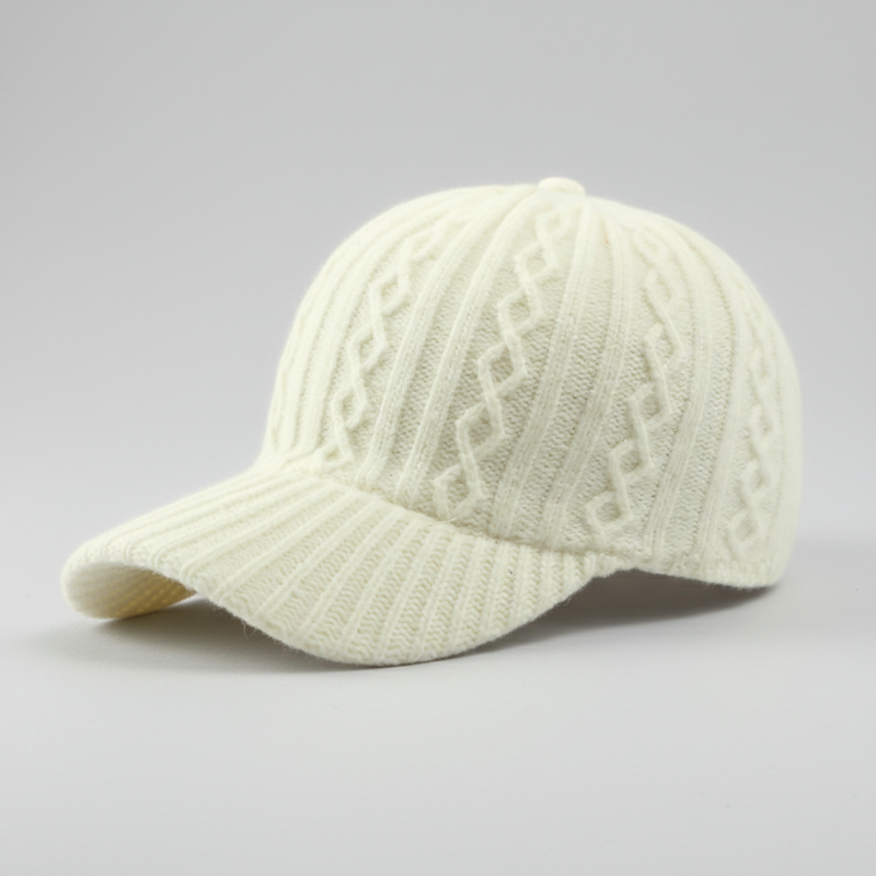 Sterling Emilia Knit Cap™ Cable Knit Baseball Cap Adjustable Fit