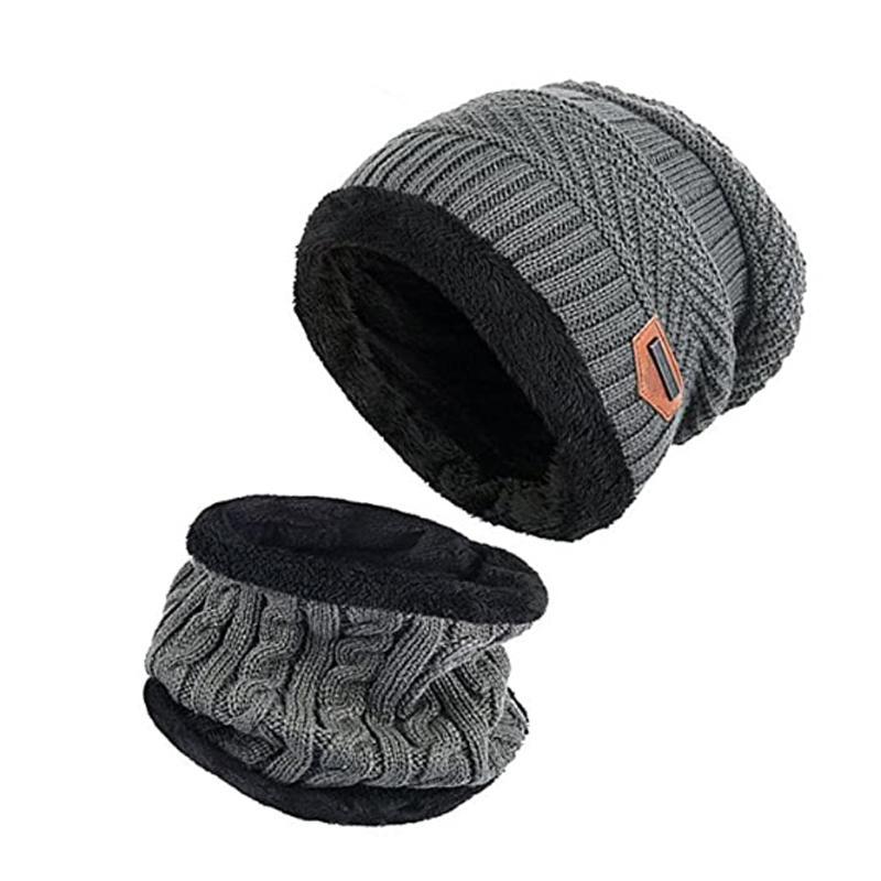 Sterling Warm Beanie Cap™ With Scarf Knit Hood Neck Warmer