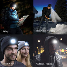 Sterling LED Knitted Winter Beanie Hat™ Cuffed Knit Light