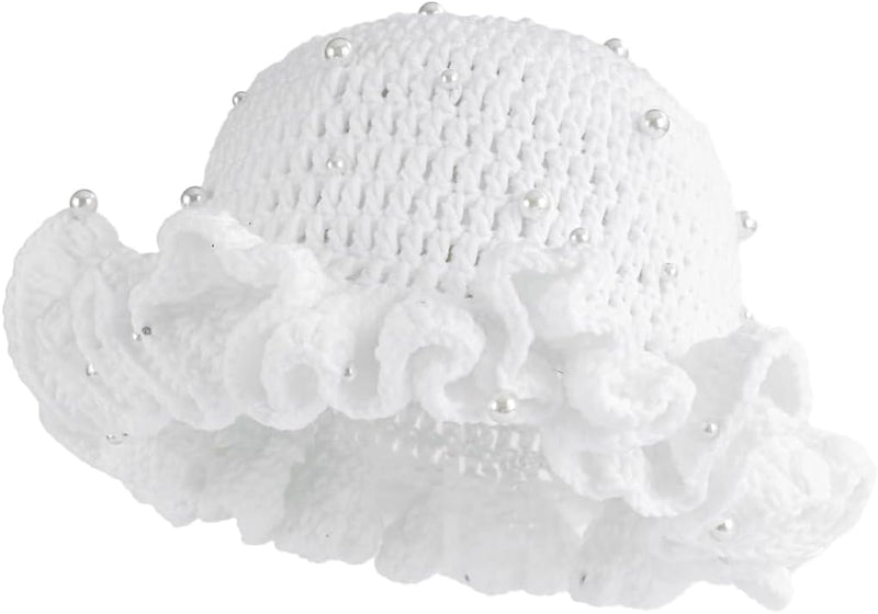 Sterling Foldable Polyester Crochet Bucket Hat™ With Ruffled Brim