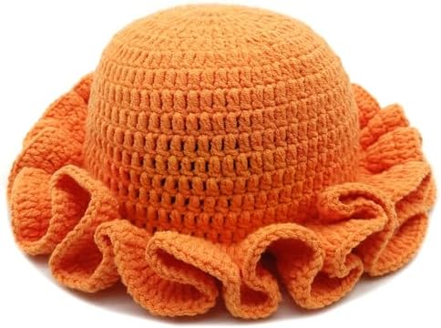 Sterling Foldable Polyester Crochet Bucket Hat™ With Ruffled Brim