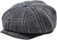 Sterling Bramwell Newsboy Flat Cap™  Wool Blend Eight Panel Herringbone