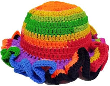 Sterling Foldable Polyester Crochet Bucket Hat™ With Ruffled Brim