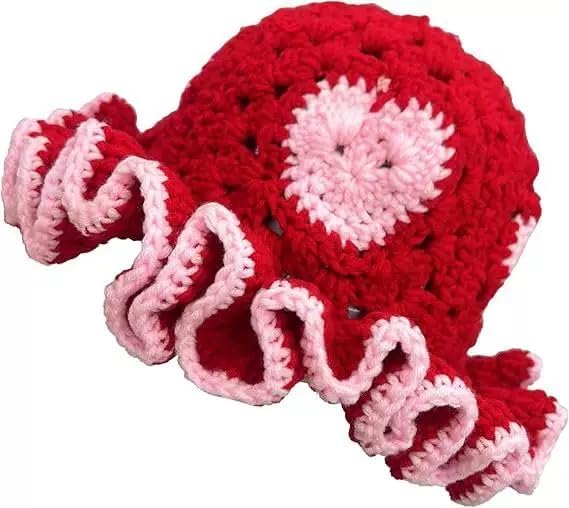 Sterling Foldable Polyester Crochet Bucket Hat™ With Ruffled Brim