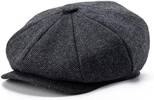 Sterling Bramwell Newsboy Flat Cap™  Wool Blend Eight Panel Herringbone