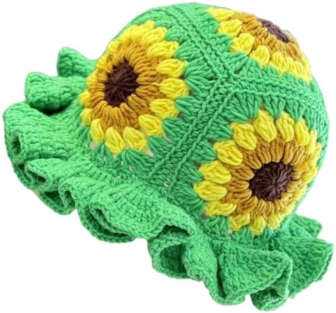Sterling Foldable Polyester Crochet Bucket Hat™ With Ruffled Brim
