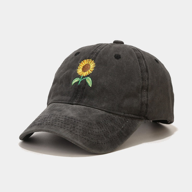 Sterling Vintage Sunflower™ Cap Washed Peaked Outdoor Travel Hat