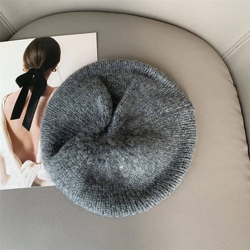 Sterling Knitted Winter Beret Hat™ for Women Soft Knit Crown