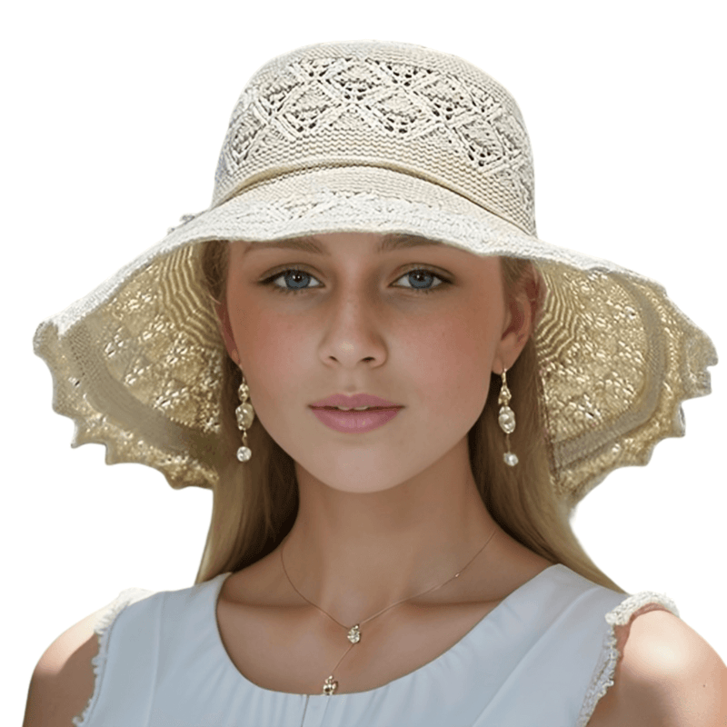Sterling Stay Protected Summer Hat™ Wide Brim Mesh Neck Shade
