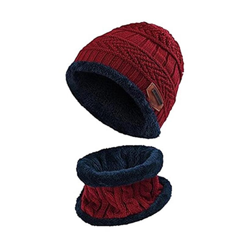 Sterling Warm Beanie Cap™ With Scarf Knit Hood Neck Warmer