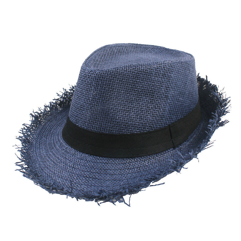 Sterling Old Straw™ Top Hat Woven Straw Black Band