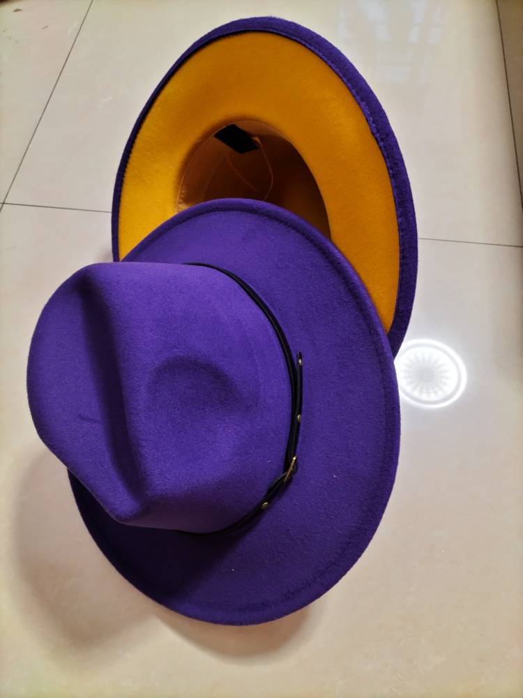 Sterling Aurelia™ Color-Trim Wool-Felt Fedora