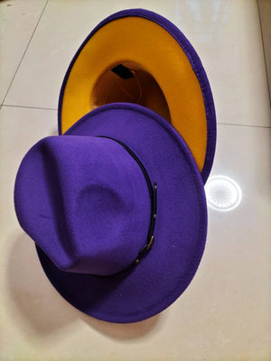 Sterling Aurelia™ Color-Trim Wool-Felt Fedora