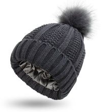 Sterling Élan™ Satin-Lined Wool Pom Beanie