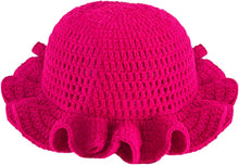 Sterling Foldable Polyester Crochet Bucket Hat™ With Ruffled Brim