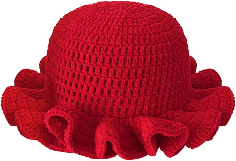 Sterling Foldable Polyester Crochet Bucket Hat™ With Ruffled Brim