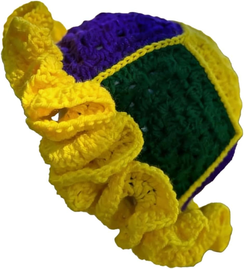 Sterling Foldable Polyester Crochet Bucket Hat™ With Ruffled Brim