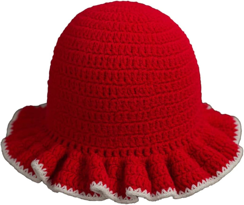 Sterling Foldable Polyester Crochet Bucket Hat™ With Ruffled Brim