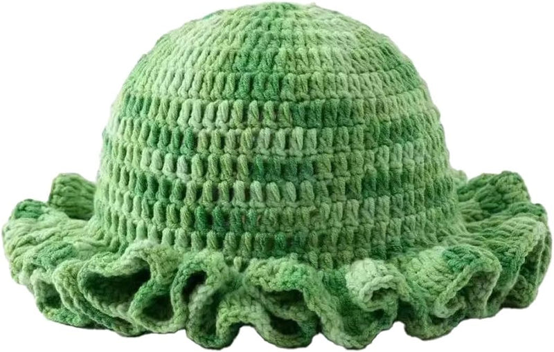 Sterling Foldable Polyester Crochet Bucket Hat™ With Ruffled Brim