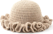 Sterling Foldable Polyester Crochet Bucket Hat™ With Ruffled Brim